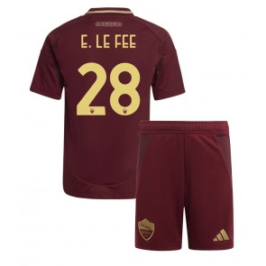 AS Roma Enzo Le Fee #28 Dětské Domácí dres komplet 2024-25 Krátký Rukáv (+ trenýrky)